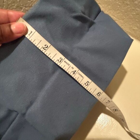 L’ Homme Prada Canvas Mini Tote Bag Denim Blue Micro Purse Cute Coastal Luxe NEW - Picture 7 of 9